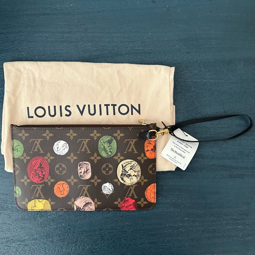 Louis Vuitton x Fornasetti Limited Edition Collaboration Pouchette Wristlet